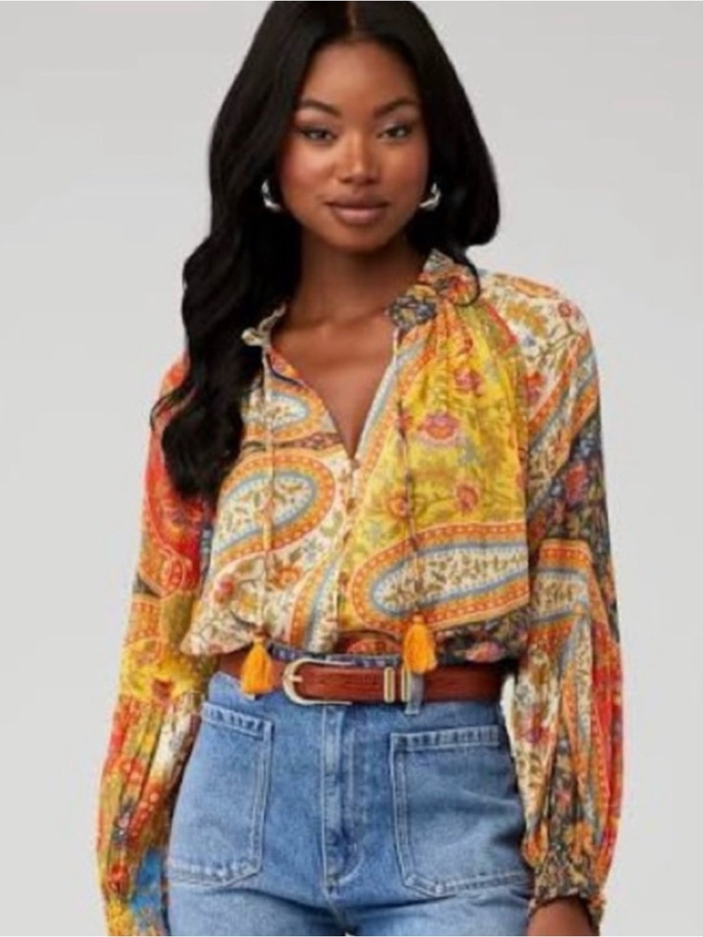(Set) Spell Belladonna blouse and matching head scarf